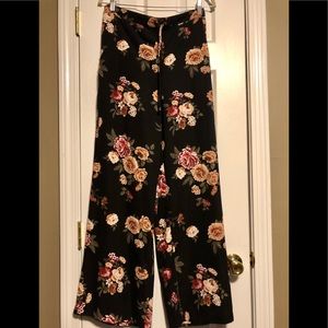 Floral Wide Leg Pants